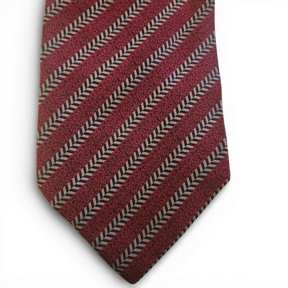 Vintage Giorgio Armani Necktie Mens Silk Stripe Italy 58"